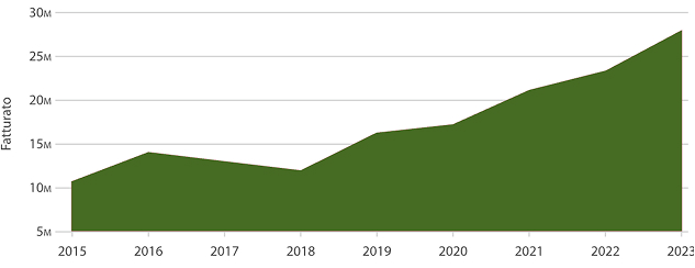 grafico Grafico che rappresenta la crescita del fatturato aziendale